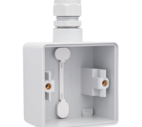 Niko opbouwbak 1-voudig met M20 ingang en wartel - New hydro grijs (700-84151)