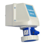 Industrieel Stopcontact 16A - IP67 - WCD Grijs - Blauw | 3 Pins - 3*220V