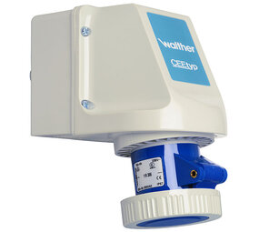Industrieel Stopcontact 16A - IP67 - WCD Grijs - Blauw | 3 Pins - 3*220V Industrieel Stopcontact 16A - IP67 - WCD Grijs - Blauw | 3 Pins - 3*220V