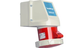 Industrieel Stopcontact 16A - IP67 - WCD Grijs - Rood | 5 Pins - 5*400V