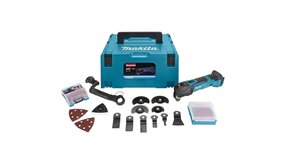 Makita: Professioneel Gereedschap voor de elektricien Makita multitool DTM51ZJX3 18V Basic Body met accessoires in Mbox