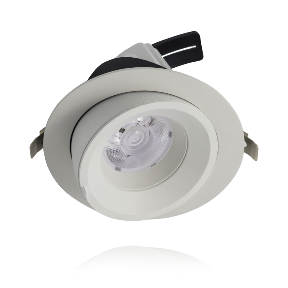 LCB LED Europe  Bananenspot - Kantelbare Downlight - 15W - 117 lumen p/w - CCT 2700K - 3000K - 4000K - 3 Jaar Garantie