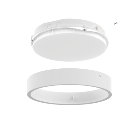Ledvance Zakelijk: Professionele LED Verlichting & Armaturen LED Plafondlamp Rond Zwart 10W 1220lm - 830-840 CCT | 262mm - IP65 - Bewegings- en Lichtsensor