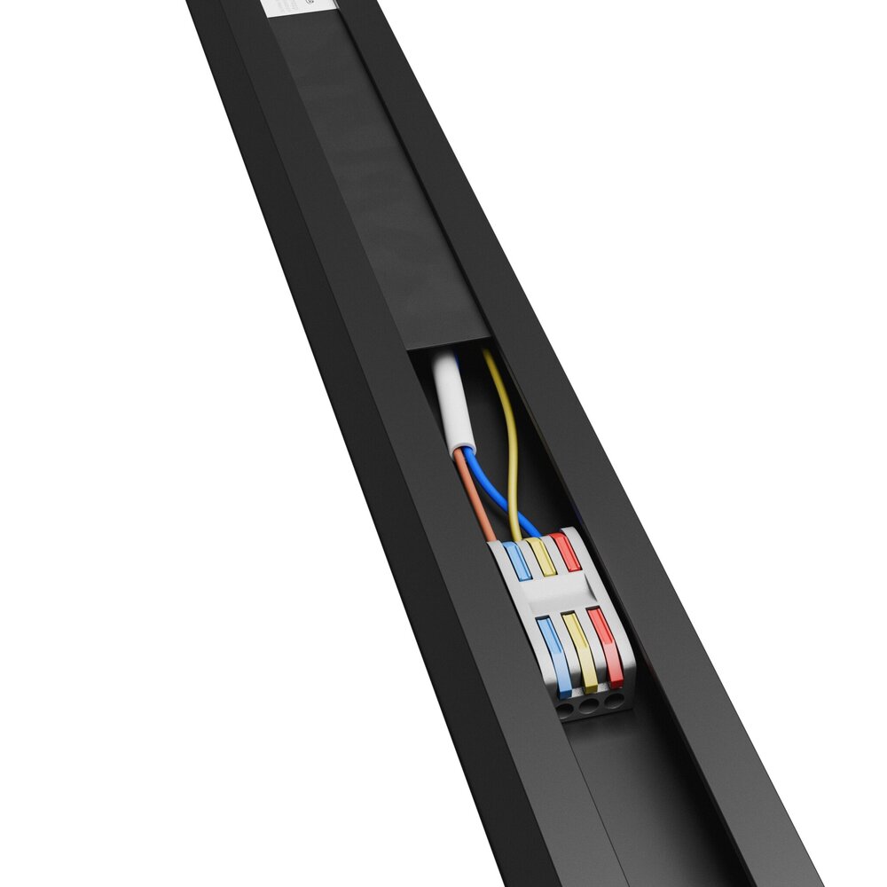 Spectrum voor de installateur LED 3Fase Linear Rail Armatuur <UGR19 - Allday Basic Zwart - 40W 5000Lm - CCT 827 - 840 - 860 Multi Color Switch | 1503MM