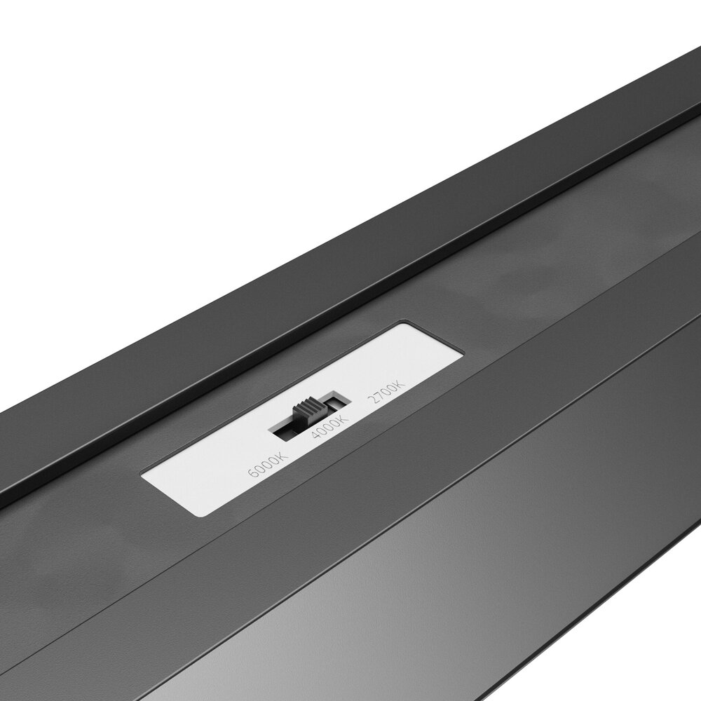 Spectrum voor de installateur LED 3Fase Linear Rail Armatuur <UGR19 - Allday Basic Zwart - 40W 5000Lm - CCT 827 - 840 - 860 Multi Color Switch | 1503MM