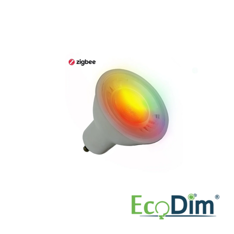 LCB LED Europe  Smart+ Zigbee 3.0 - LED Spot GU10 5W 350Lm - RGB+CCT - 827-865 Afstembaar Wit | 45D - Dimbaar - Vervangt 40W