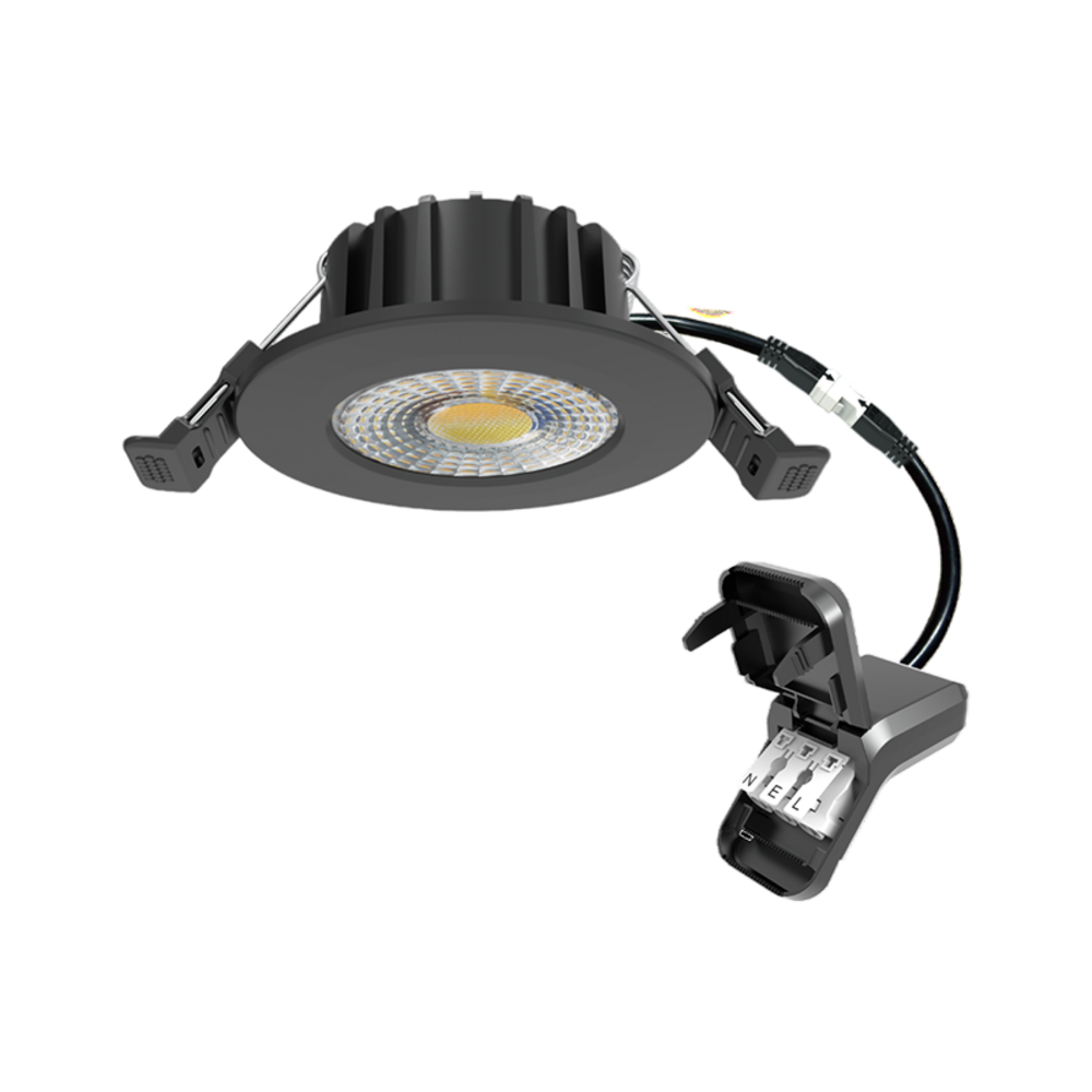 LCB LED Europe  LED Inbouwspot - 6W - Dimbaar - Zwart - CCT-Switch | IP65