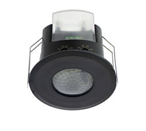 Klemko Inbouw Aanwezigheidssensor Mini - Zwart - PIR sensor - 80MM | Max 800W  - Zaagmaat 63MM