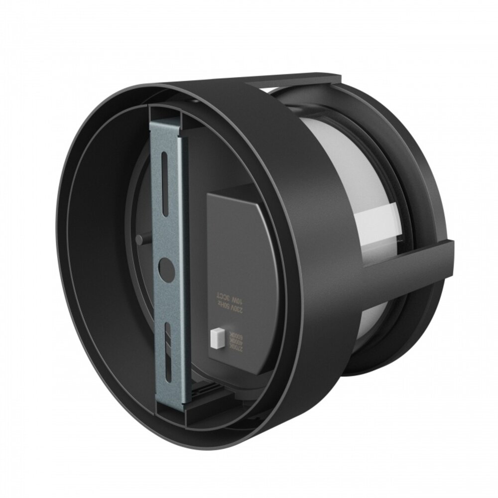 Spectrum voor de installateur LED Wandlamp Verto Round Cup – 10W – CCT 2700K/4000K/6000K – 230V – IP65 – 120 lm/W – Zwart – Opbouwmontage – 2 Jaar Garantie