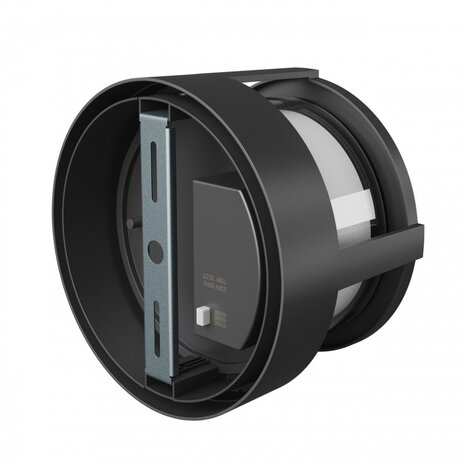 Spectrum voor de installateur LED Wandlamp Verto Round Cup – 10W – CCT 2700K/4000K/6000K – 230V – IP65 – 120 lm/W – Zwart – Opbouwmontage – 2 Jaar Garantie