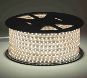 LCB LED Europe  LED Lichtslang Pro V3 7MM - 200W 24000Lm - 4000K 840 Neutraal wit licht | 50 Meter - Bouwplaats verlichting – Plug & Play