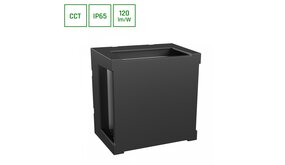 Spectrum voor de installateur: Betaalbare kwaliteit en veelzijdige LED-oplossingen LED Wandlamp Verto Square Cup – 10W – CCT 2700K/4000K/6000K – 230V – IP65 – 120 lm/W – Zwart – Opbouwmontage – 2 Jaar Garantie