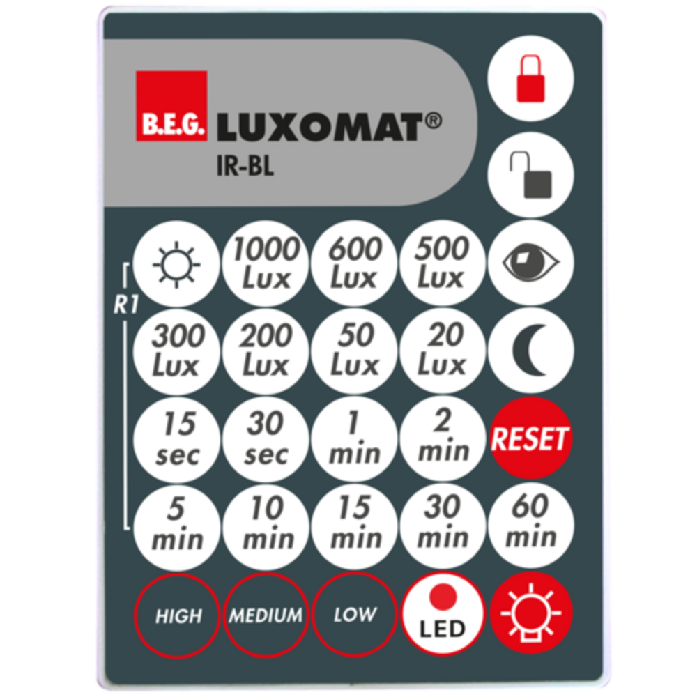 Wieland BEG Sensor Bewegingsmelder SB02BL2.010 Toebehoren | Afstandbediening - IR-BL 93055