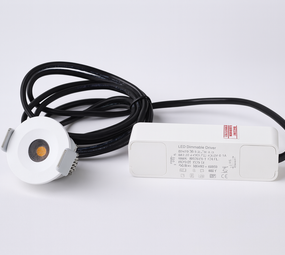 LCB LED Europe  Dimbare LED Inbouwspot IP65 - 42MM Wit - Nis Veranda mini - 3W 240Lm - 2700K 927 Warm Wit | TRIAC DIM - Zaagmaat 28MM