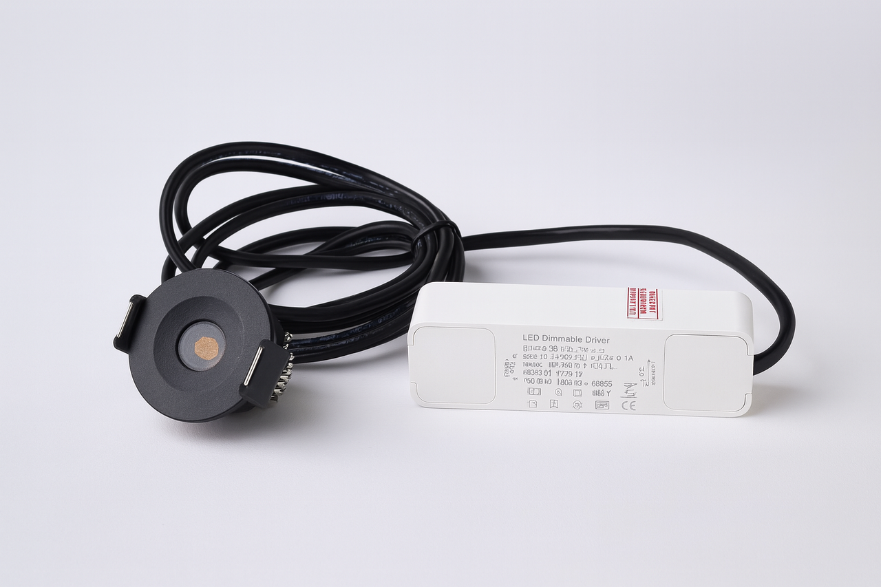 LCB Dimbare LED Inbouwspot IP65 - 42MM Zwart - Nis Veranda mini - 3W 240Lm - 2700K 927 Warm Wit | TRIAC DIM - Zaagmaat 28MM LCB Dimbare LED Inbouwspot IP65 - 42MM Zwart - Nis Veranda mini - 3W 240Lm - 2700K 927 Warm Wit | TRIAC DIM - Zaagmaat 28MM