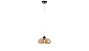 LED Hanglamp Pendel E27 - PARADISE Amber  - 1-Lichts - 28x14cm | E27 Fitting - HL PARADISE AM