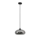 Artdelight LED Hanglamp Pendel E27 - PARADISE Titan Smoked Spiegelglas - 1-Lichts - 28x14cm | E27 Fitting - HL PARADISE TI