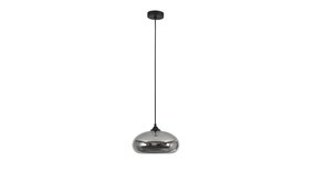 Artdelight LED Hanglamp Pendel E27 - PARADISE Titan Smoked Spiegelglas - 1-Lichts - 28x14cm | E27 Fitting - HL PARADISE TI