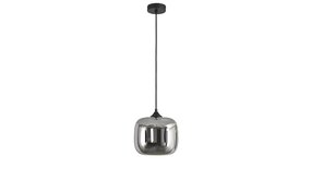 Artdelight LED Hanglamp Pendel E27 - Preston Smoked Spiegelglas - 1-Lichts - 24x20cm | E27 Fitting - HL PRESTON-24 TI