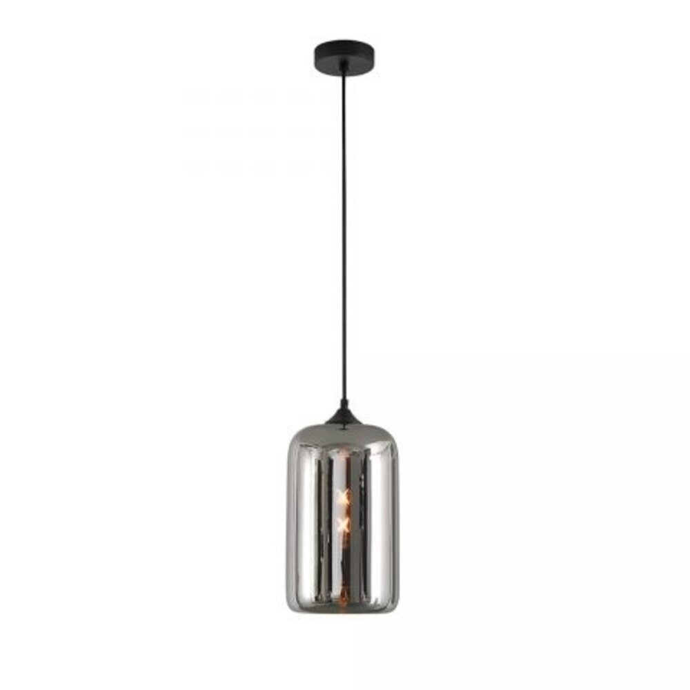 Artdelight LED Hanglamp Pendel E27 - Botany Titan Smoked Spiegelglas - 1-Lichts - 30x18cm | E27 Fitting - HL BOTANY TI