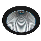 Macbright LED Downlight - Jupiter Zwart - 3000K 830 - 23.2W 128 lm/w - 215mm Zaagmaat - 238mm Buitenmaat + Wieland GST18-3 - 5 Jaar Garantie