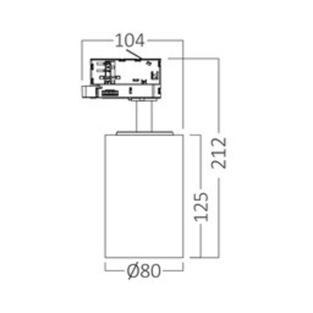Braytron LED Railspot - 3-Fase - 30W 2960lm - CCT - Zwart Braytron LED Railspot - 3-Fase - 30W 2960lm - CCT - Zwart