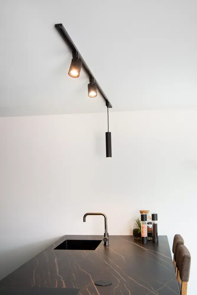 Artdelight LED 3F Railspot 130MM - Licht Brons Megano Mini - GU10 Fitting |  70MM breed  - Incl. Honinggraat - 3-Phase Universeel  230V