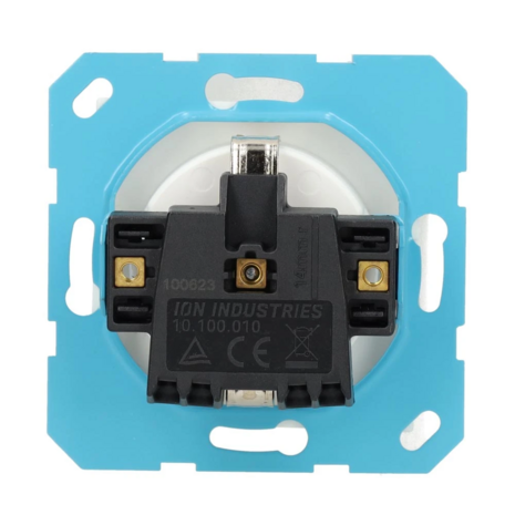 ION INDUSTRIES ION WCD Stopcontact met randaarde - Wandcontactdoos RA | Alpin Mat Wit - V1/J1 - type 10.100.015