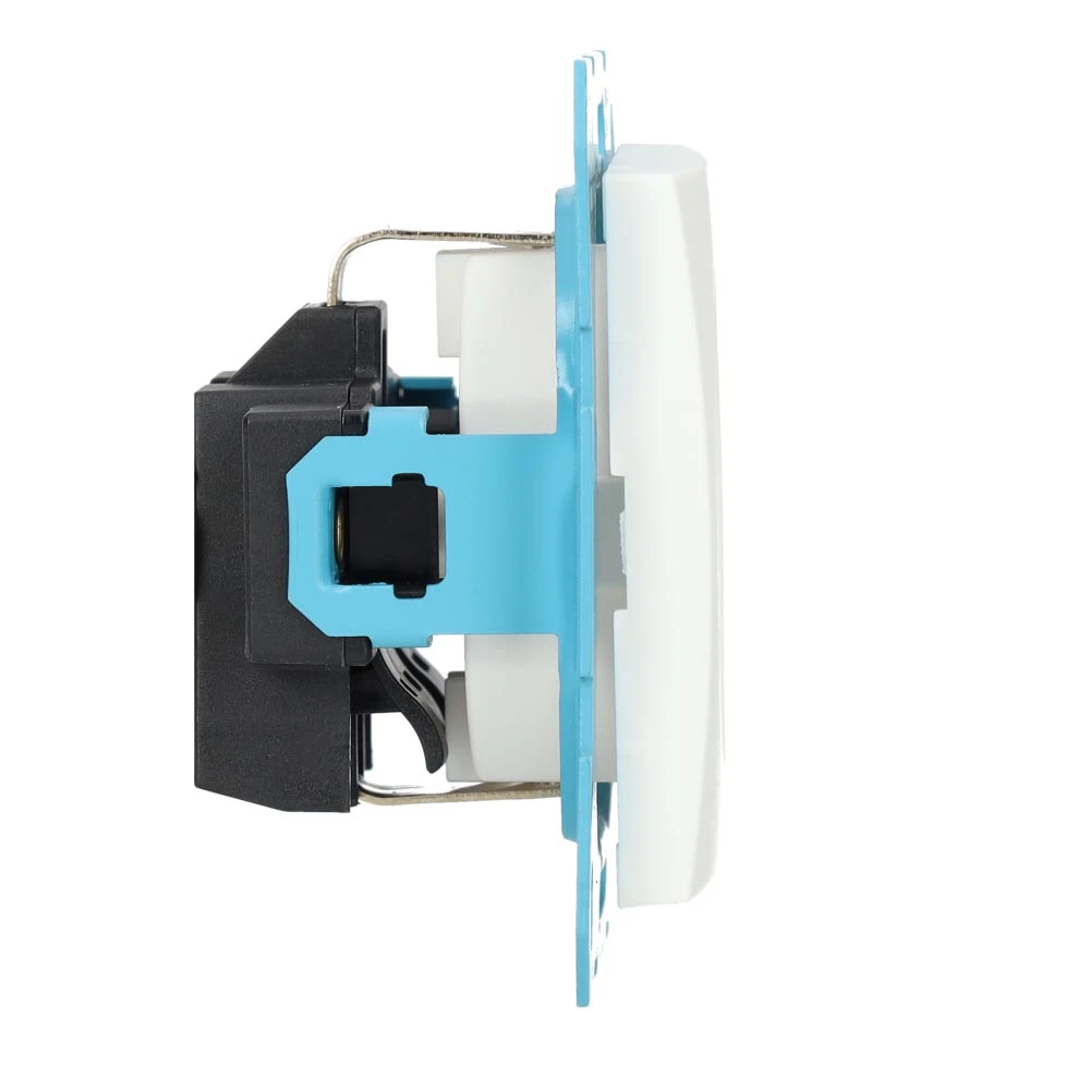 ION INDUSTRIES ION WCD Stopcontact met randaarde - Wandcontactdoos RA | Alpin Mat Wit - V1/J1 - type 10.100.015