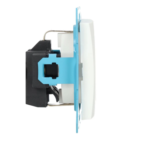 ION INDUSTRIES ION WCD Stopcontact met randaarde - Wandcontactdoos RA | Alpin Mat Wit - V1/J1 - type 10.100.015