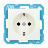 ION INDUSTRIES ION WCD Stopcontact met randaarde - Wandcontactdoos RA | Alpin Mat Wit - V1/J1 - type 10.100.015