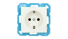 ION INDUSTRIES ION WCD Stopcontact met randaarde - Wandcontactdoos RA | Alpin Mat Wit - V1/J1 - type 10.100.015