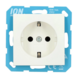 ION INDUSTRIES ION WCD Stopcontact met randaarde - Wandcontactdoos RA | Alpin Mat Wit - V1/J1 - type 10.100.015