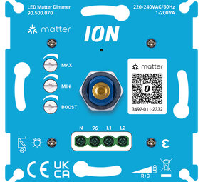 ION INDUSTRIES ION Industries Inbouw Dimmer LED Matter 0,3–200W – Blauw Element