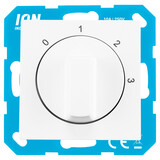 ION INDUSTRIES ION Industries V1/J1 3-Standenschakelaar Inbouw met Nul – Alpin Wit