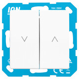 ION INDUSTRIES ION Industries V1/J1 Jaloezieschakelaar Inbouw – Alpin Wit