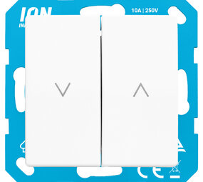 ION INDUSTRIES ION Industries V1/J1 Jaloezieschakelaar Inbouw – Alpin Wit