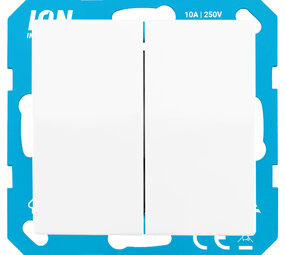 ION INDUSTRIES ION Industries V1/J1 Serieschakelaar Inbouw Alpin Wit