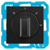 ION INDUSTRIES ION Industries V1/J1 3-Standenschakelaar Inbouw met Nul – Zwart