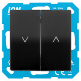 ION INDUSTRIES ION Industries V1/J1 Jaloezieschakelaar Inbouw – Mat Zwart