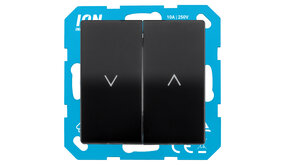 ION INDUSTRIES ION Industries V1/J1 Jaloezieschakelaar Inbouw – Mat Zwart ION INDUSTRIES ION Industries V1/J1 Jaloezieschakelaar Inbouw – Mat Zwart