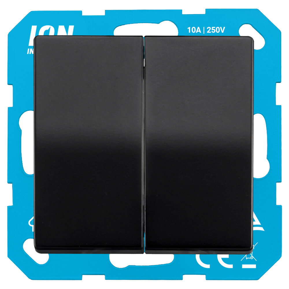 ION INDUSTRIES ION Industries V1/J1 Serieschakelaar Inbouw Mat Zwart ION INDUSTRIES ION Industries V1/J1 Serieschakelaar Inbouw Mat Zwart