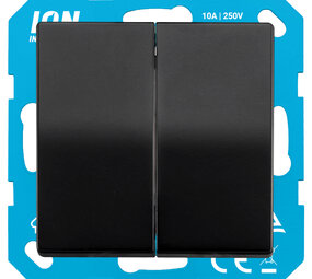 ION INDUSTRIES ION Industries V1/J1 Serieschakelaar Inbouw Mat Zwart