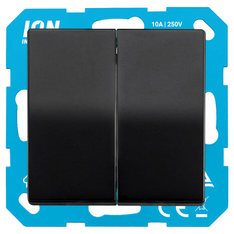 ION INDUSTRIES ION Industries V1/J1 Serieschakelaar Inbouw Mat Zwart ION INDUSTRIES ION Industries V1/J1 Serieschakelaar Inbouw Mat Zwart