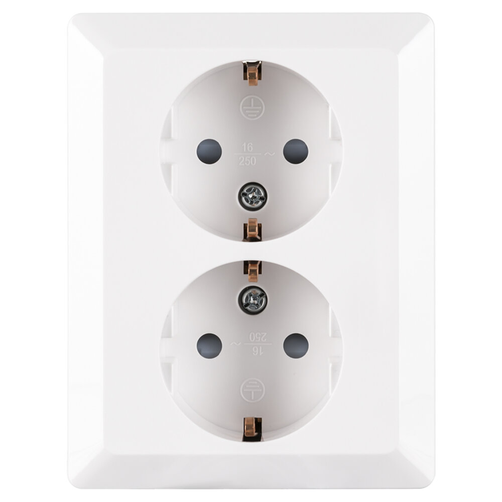 ION INDUSTRIES ION Industries V1/J1 Contactdoos Inbouw 2-voudig met Randaarde – Alpin Wit ION INDUSTRIES ION Industries V1/J1 Contactdoos Inbouw 2-voudig met Randaarde – Alpin Wit