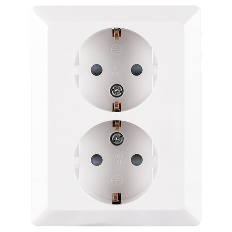 ION INDUSTRIES ION Industries V1/J1 Contactdoos Inbouw 2-voudig met Randaarde – Alpin Wit ION INDUSTRIES ION Industries V1/J1 Contactdoos Inbouw 2-voudig met Randaarde – Alpin Wit