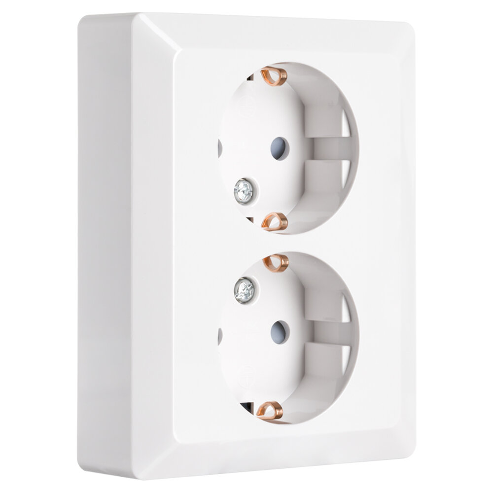 ION INDUSTRIES ION Industries V1/J1 Contactdoos Inbouw 2-voudig met Randaarde – Alpin Wit ION INDUSTRIES ION Industries V1/J1 Contactdoos Inbouw 2-voudig met Randaarde – Alpin Wit