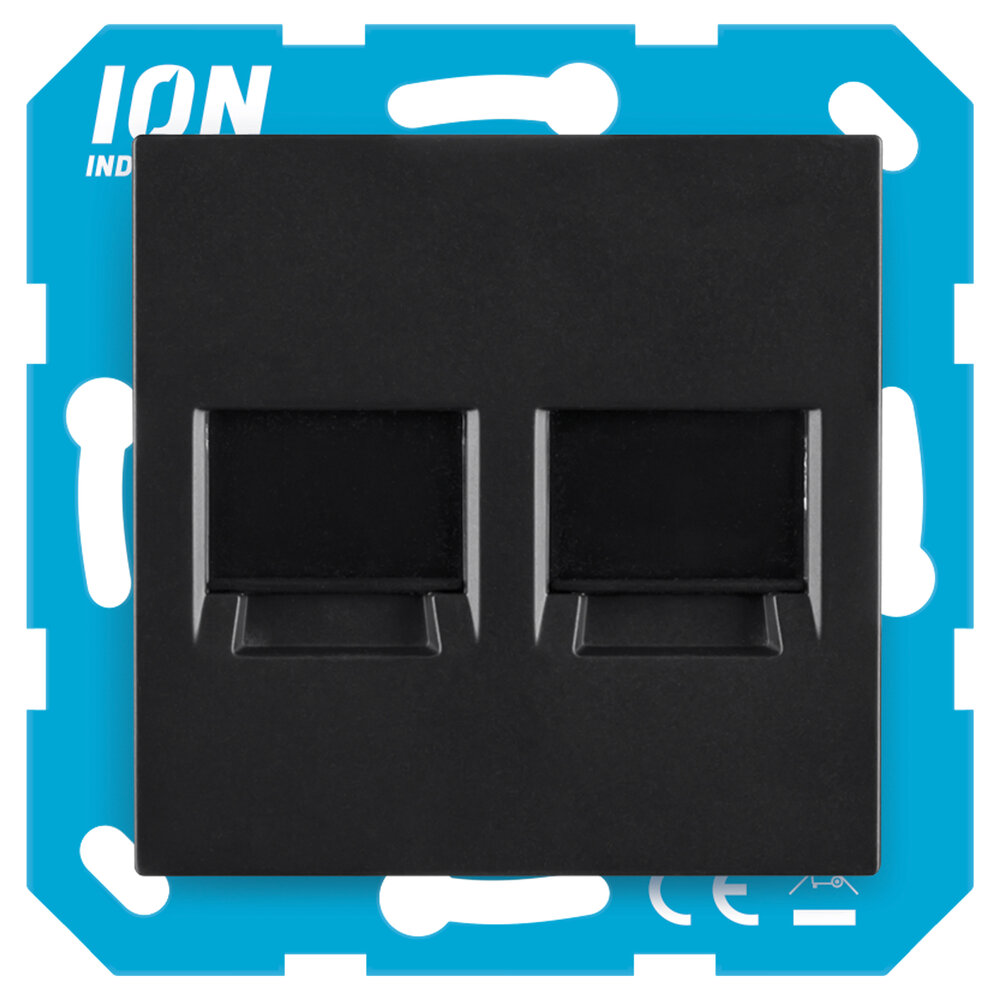 ION INDUSTRIES ION Industries V1/J1 Contactdoos Inbouw TV/CAT6 Recht – Mat Zwart ION INDUSTRIES ION Industries V1/J1 Contactdoos Inbouw TV/CAT6 Recht – Mat Zwart