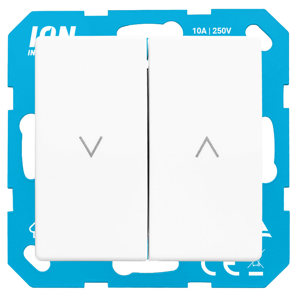 ION INDUSTRIES ION Industries E1 Jaloezieschakelaar Inbouw – Alpin Wit