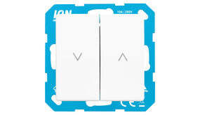 ION INDUSTRIES ION Industries E1 Jaloezieschakelaar Inbouw – Alpin Wit